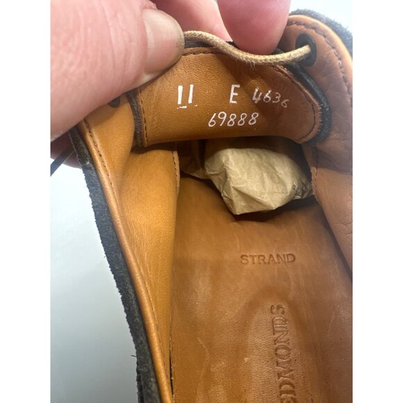 Allen Edmonds Strand Suede Oxford Shoes Gray Size 11 E Mens Dress Casual Leather - Picture 10 of 12